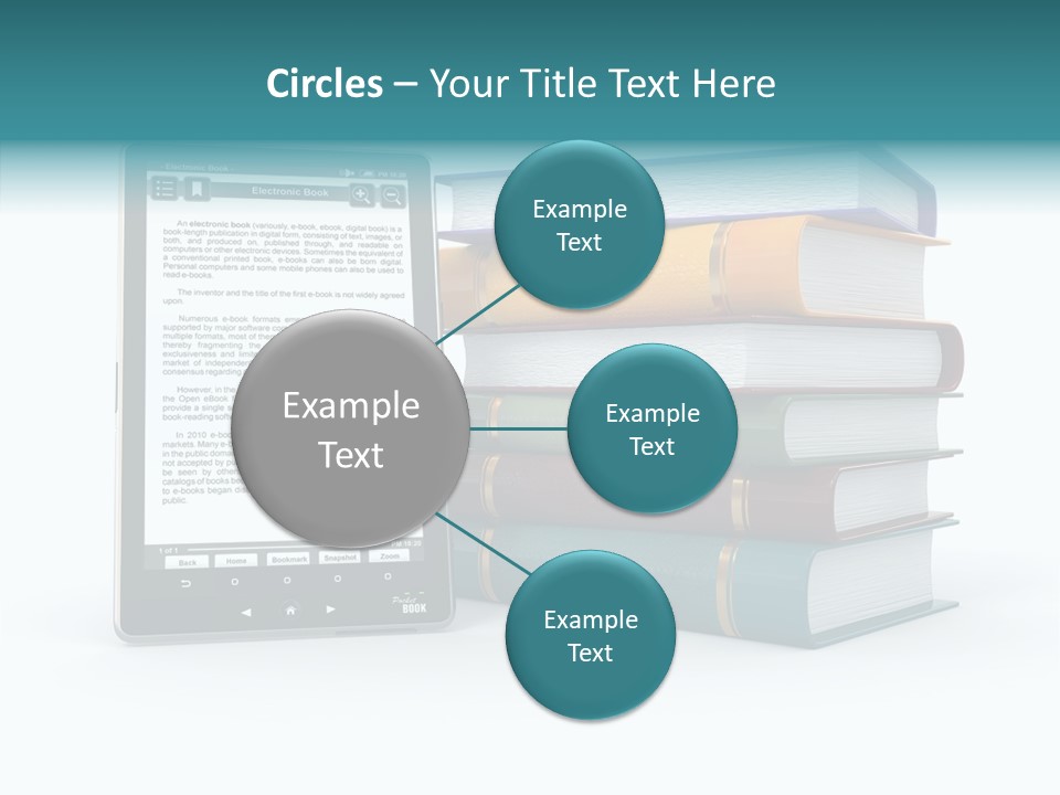 Handbook Knowledge Phone PowerPoint Template