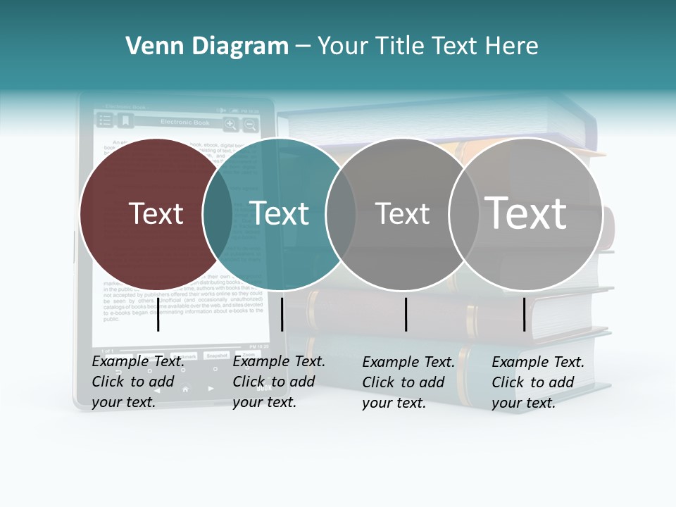 Handbook Knowledge Phone PowerPoint Template
