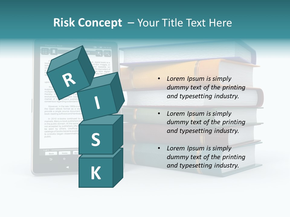 Handbook Knowledge Phone PowerPoint Template