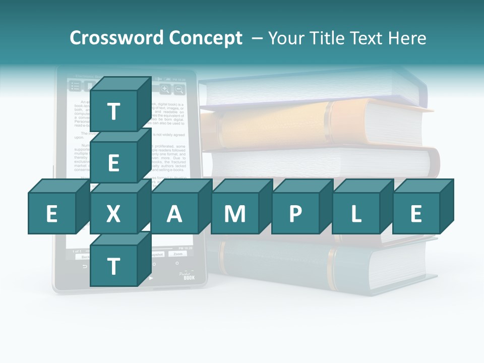 Handbook Knowledge Phone PowerPoint Template