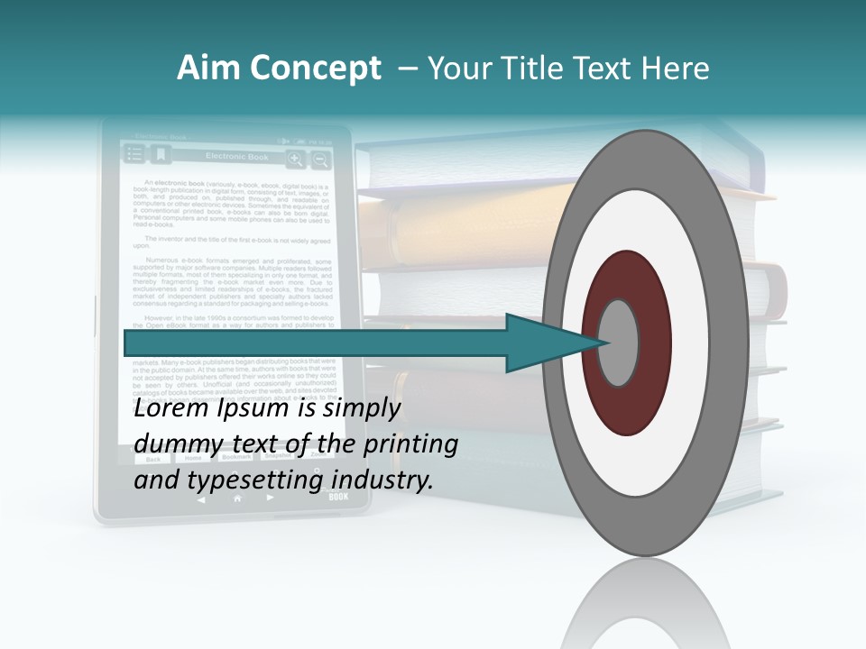Handbook Knowledge Phone PowerPoint Template