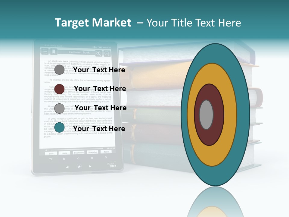 Handbook Knowledge Phone PowerPoint Template