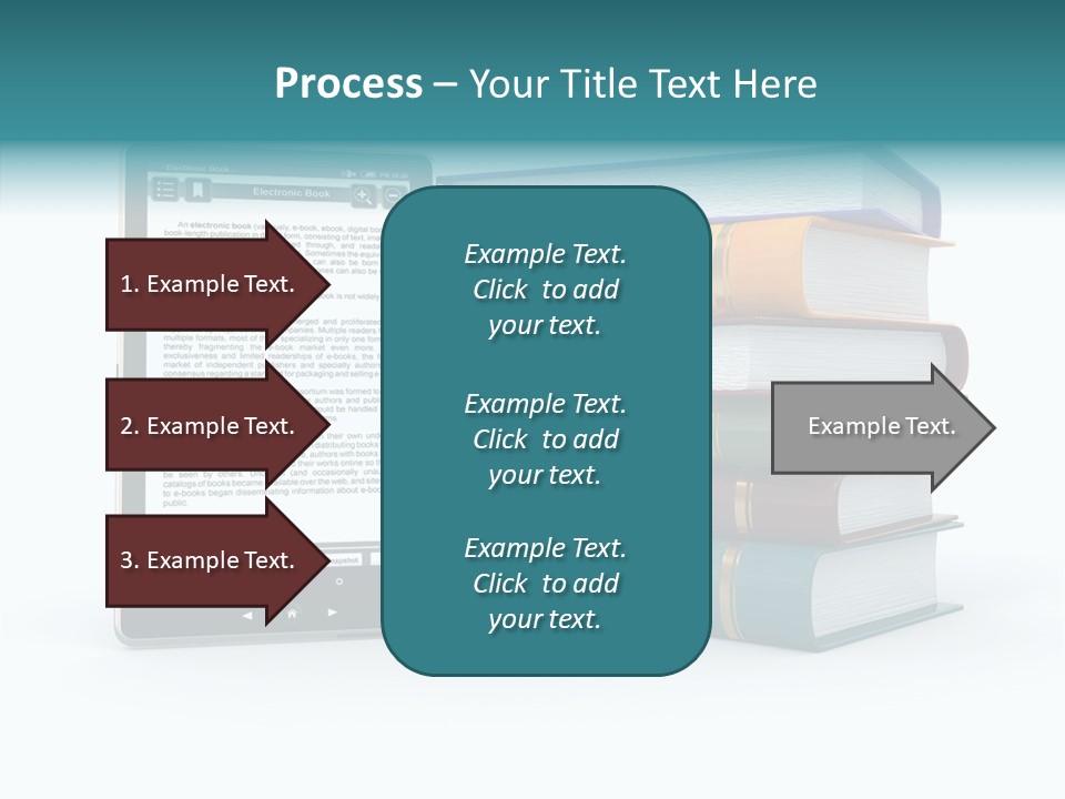 Handbook Knowledge Phone PowerPoint Template