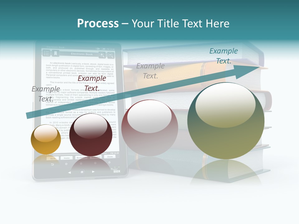 Handbook Knowledge Phone PowerPoint Template