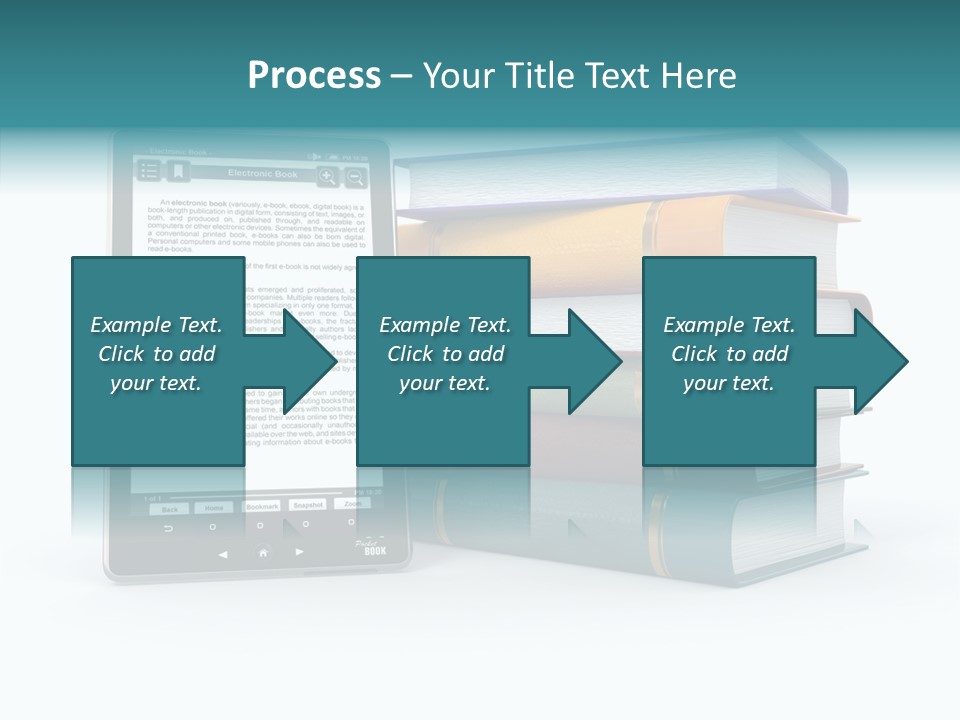 Handbook Knowledge Phone PowerPoint Template