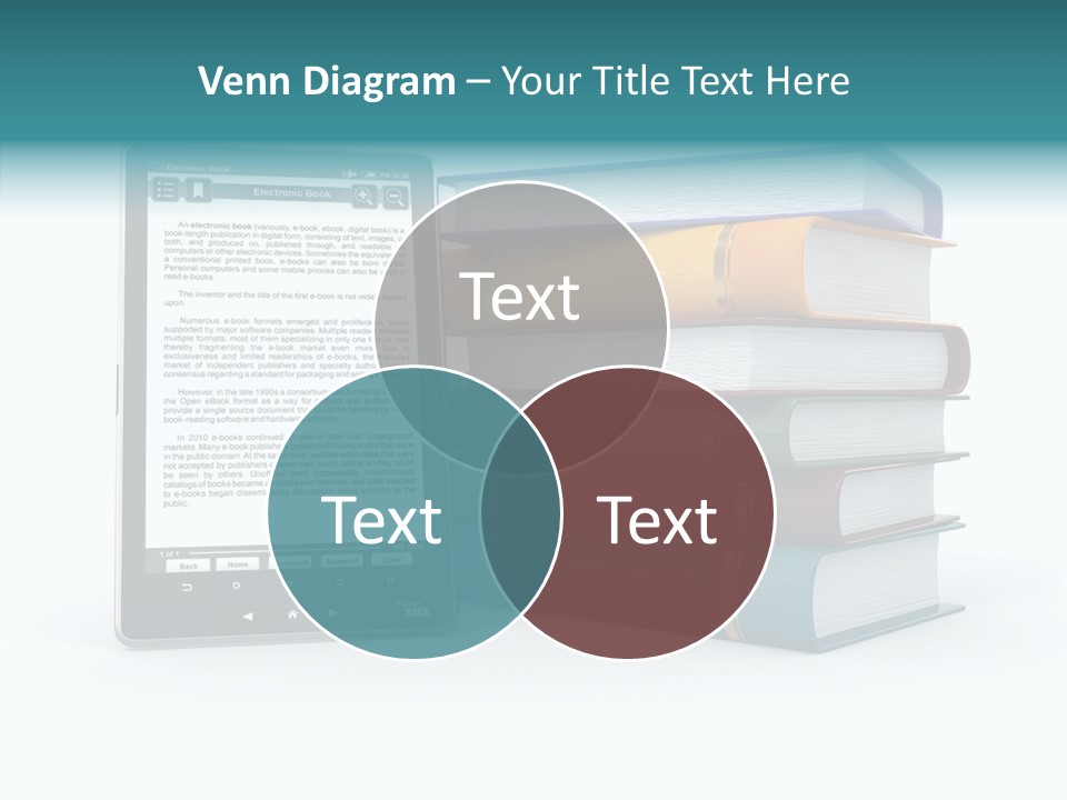 Handbook Knowledge Phone PowerPoint Template