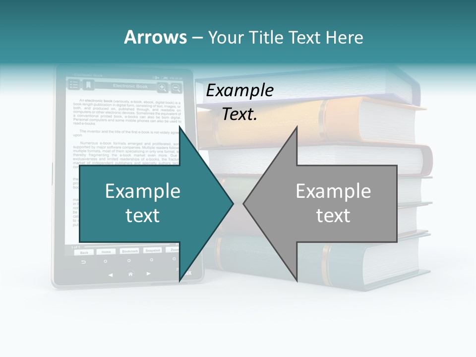 Handbook Knowledge Phone PowerPoint Template