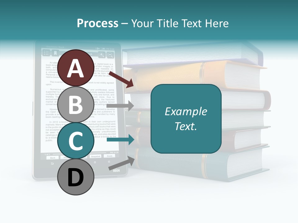 Handbook Knowledge Phone PowerPoint Template