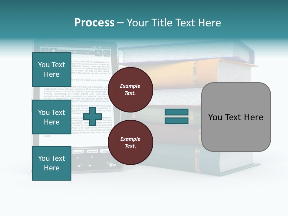 Handbook Knowledge Phone PowerPoint Template