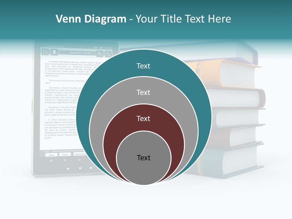 Handbook Knowledge Phone PowerPoint Template
