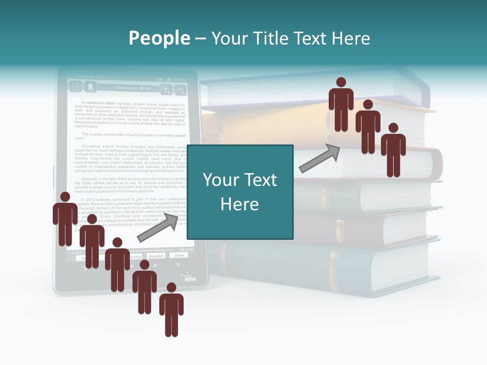 Handbook Knowledge Phone PowerPoint Template