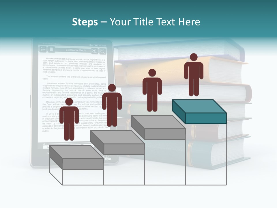 Handbook Knowledge Phone PowerPoint Template
