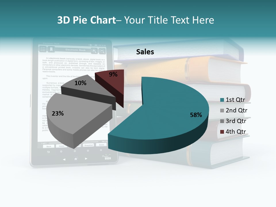 Handbook Knowledge Phone PowerPoint Template