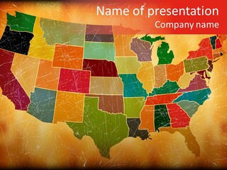 Texas America Usa PowerPoint Template