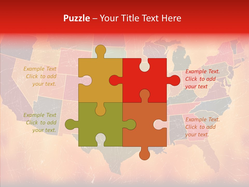 Texas America Usa PowerPoint Template