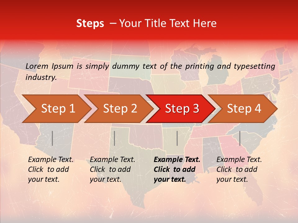 Texas America Usa PowerPoint Template