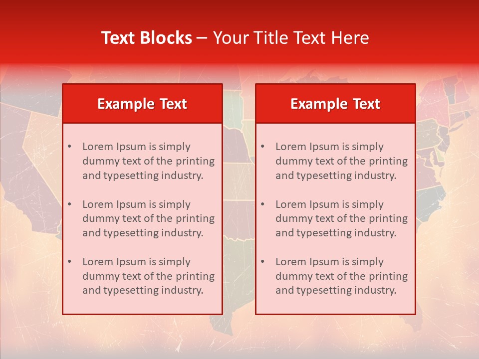 Texas America Usa PowerPoint Template