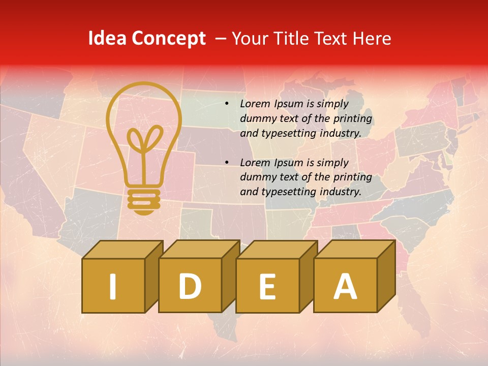 Texas America Usa PowerPoint Template
