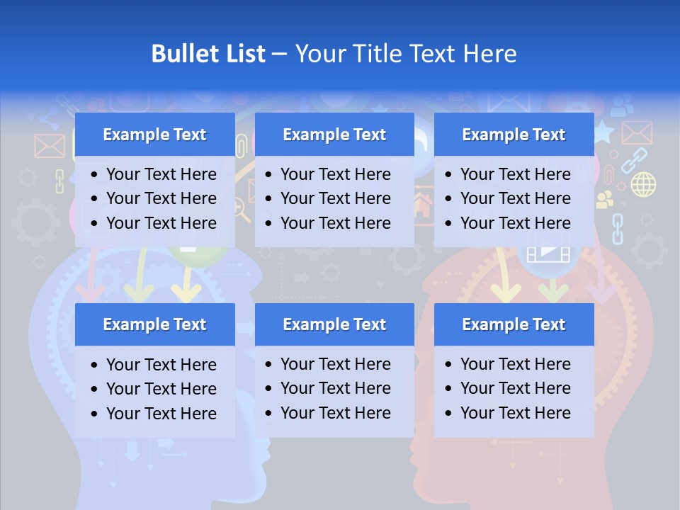 Social Media Dialog Texture PowerPoint Template