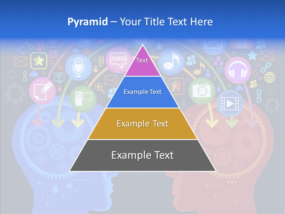 Social Media Dialog Texture PowerPoint Template