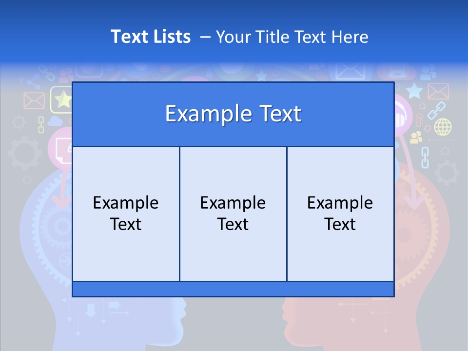 Social Media Dialog Texture PowerPoint Template