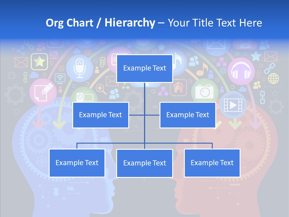 Social Media Dialog Texture PowerPoint Template