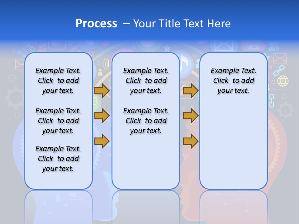 Social Media Dialog Texture PowerPoint Template