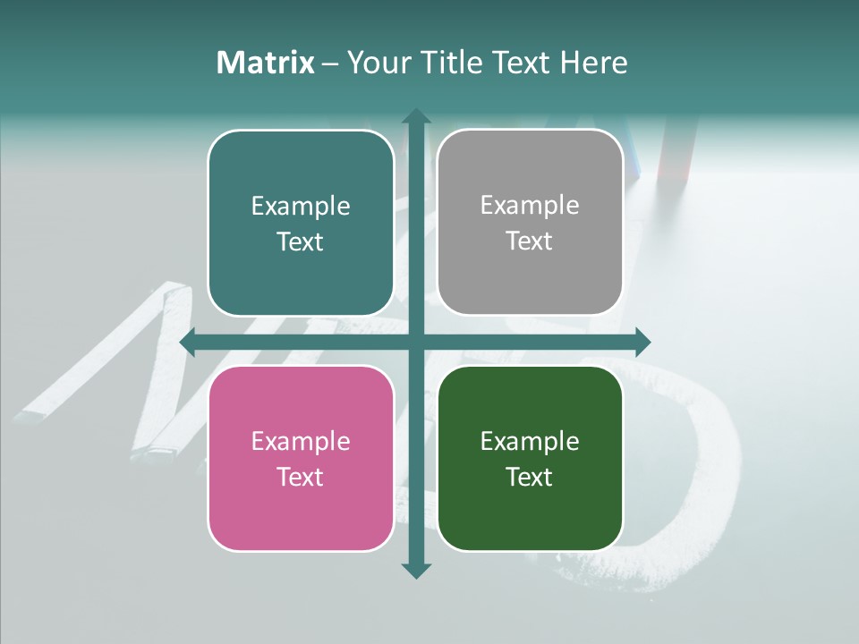 Improvement Sign Blackboard PowerPoint Template