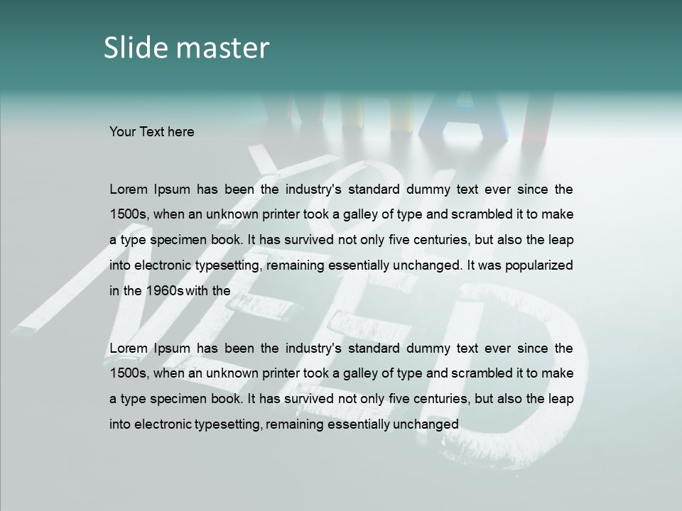 Improvement Sign Blackboard PowerPoint Template