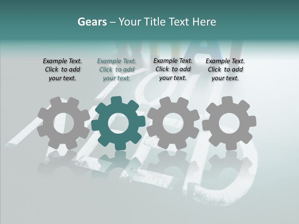 Improvement Sign Blackboard PowerPoint Template