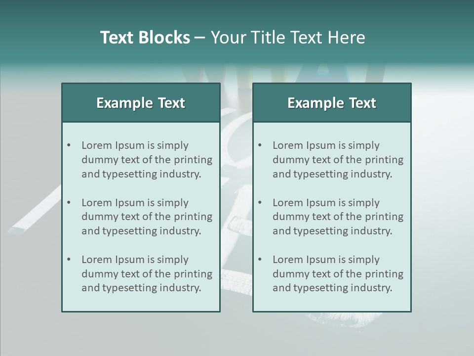 Improvement Sign Blackboard PowerPoint Template