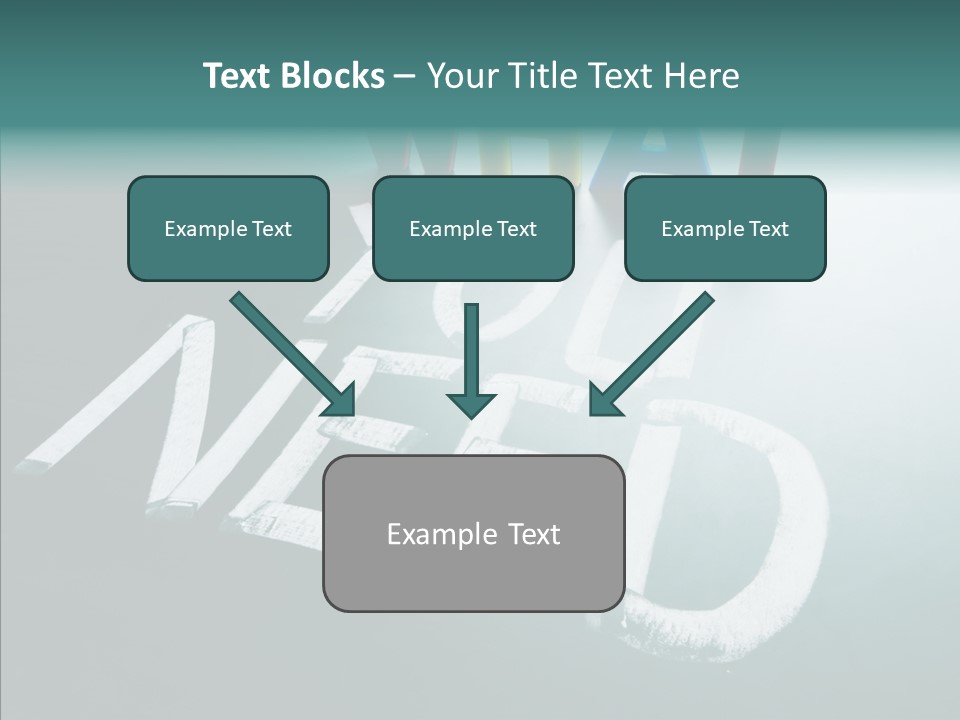 Improvement Sign Blackboard PowerPoint Template