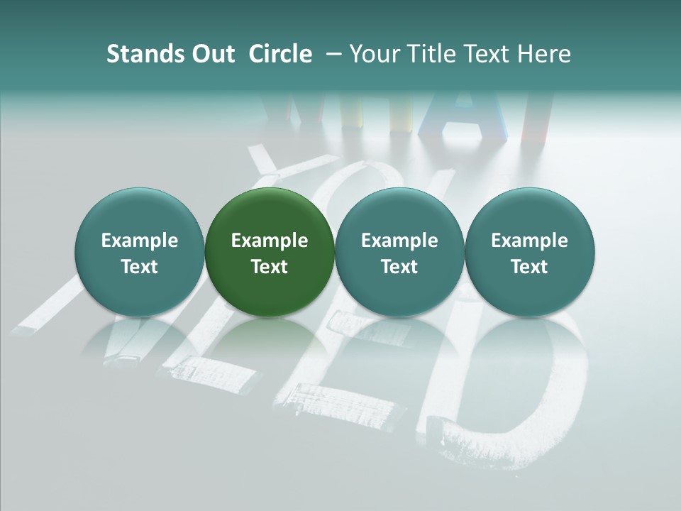 Improvement Sign Blackboard PowerPoint Template