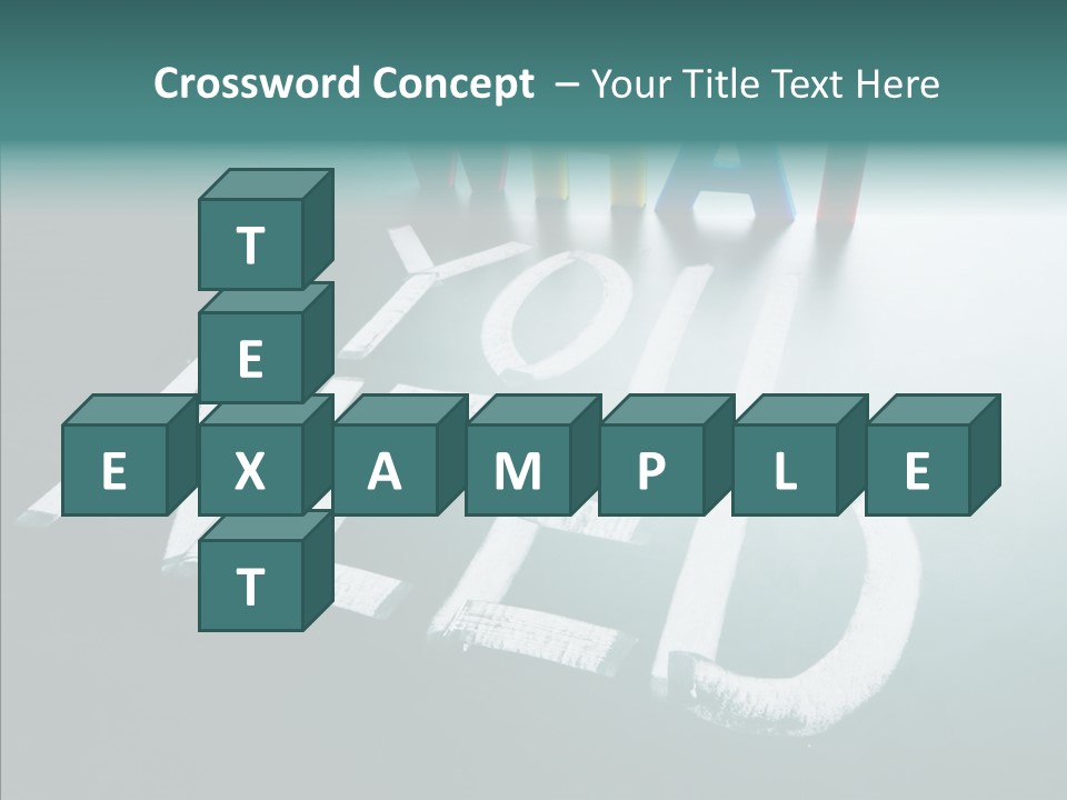 Improvement Sign Blackboard PowerPoint Template