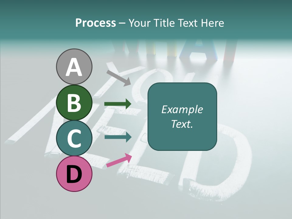 Improvement Sign Blackboard PowerPoint Template