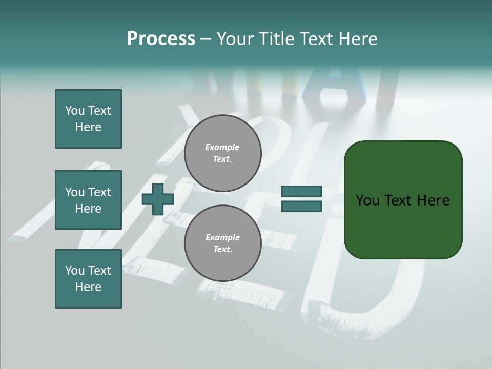 Improvement Sign Blackboard PowerPoint Template