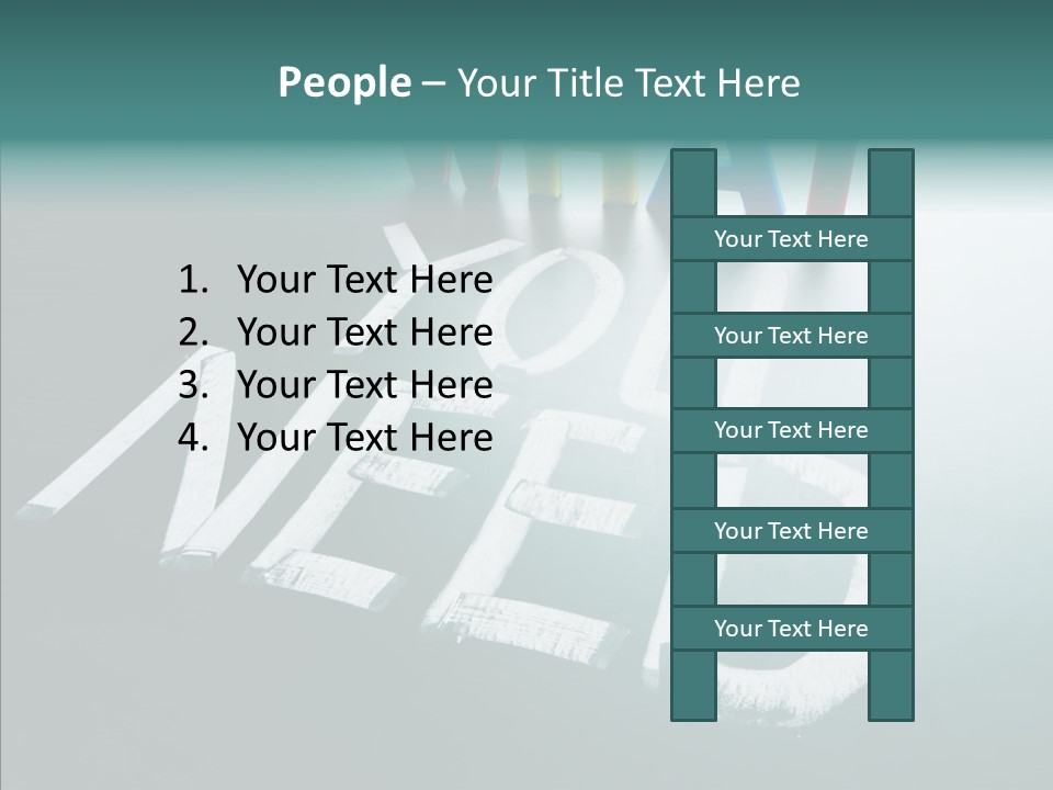 Improvement Sign Blackboard PowerPoint Template