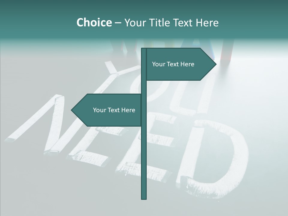 Improvement Sign Blackboard PowerPoint Template
