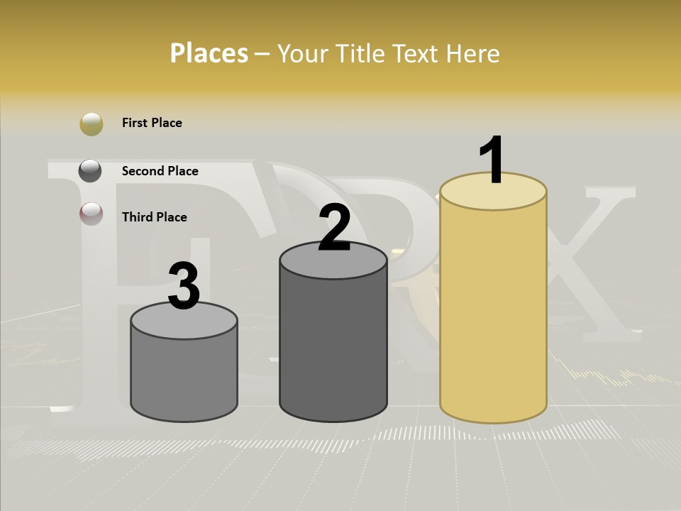 Dark Background Stock Market Money PowerPoint Template