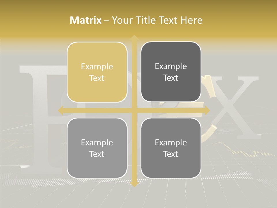 Dark Background Stock Market Money PowerPoint Template