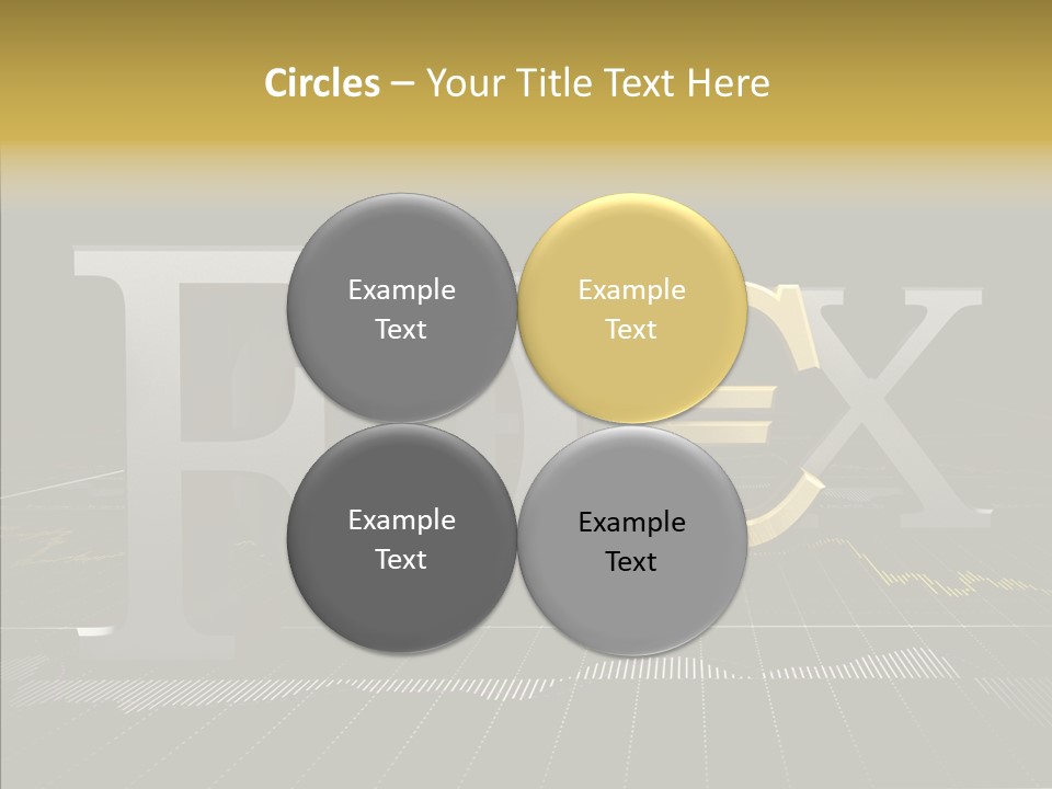 Dark Background Stock Market Money PowerPoint Template