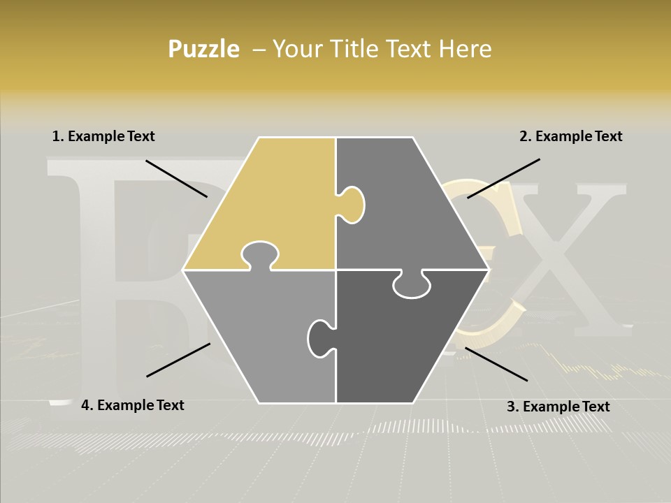 Dark Background Stock Market Money PowerPoint Template