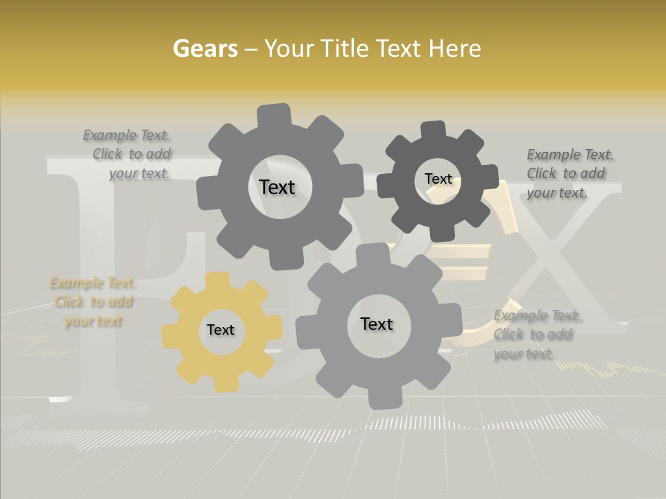 Dark Background Stock Market Money PowerPoint Template