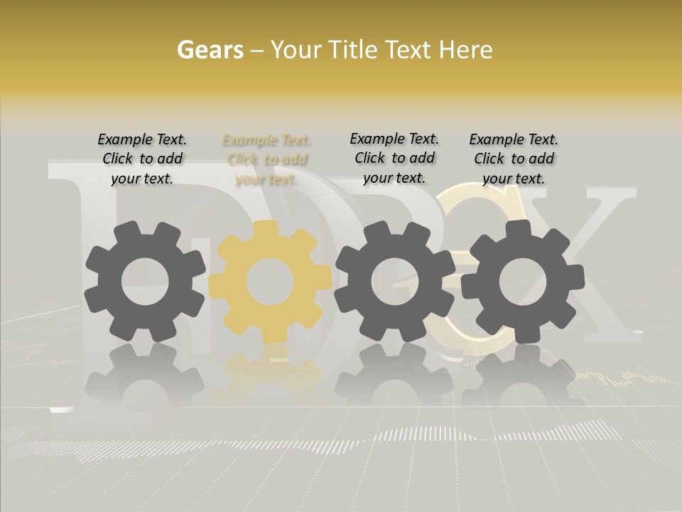 Dark Background Stock Market Money PowerPoint Template