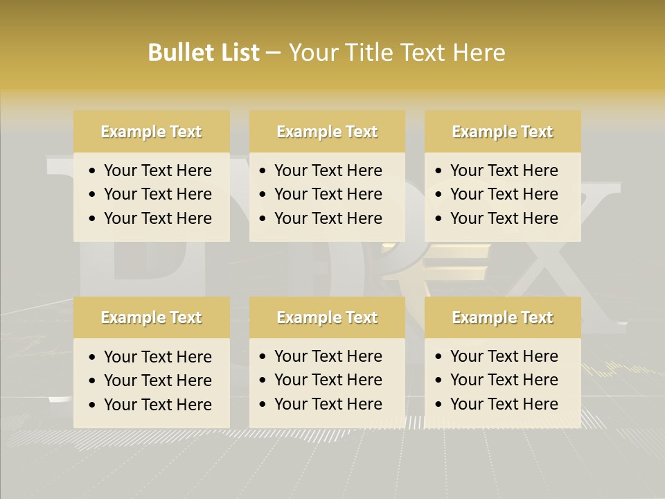 Dark Background Stock Market Money PowerPoint Template