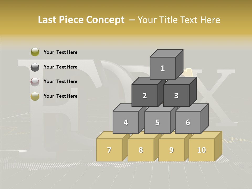 Dark Background Stock Market Money PowerPoint Template