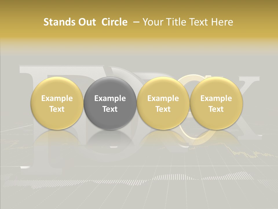 Dark Background Stock Market Money PowerPoint Template