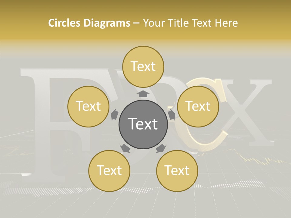 Dark Background Stock Market Money PowerPoint Template