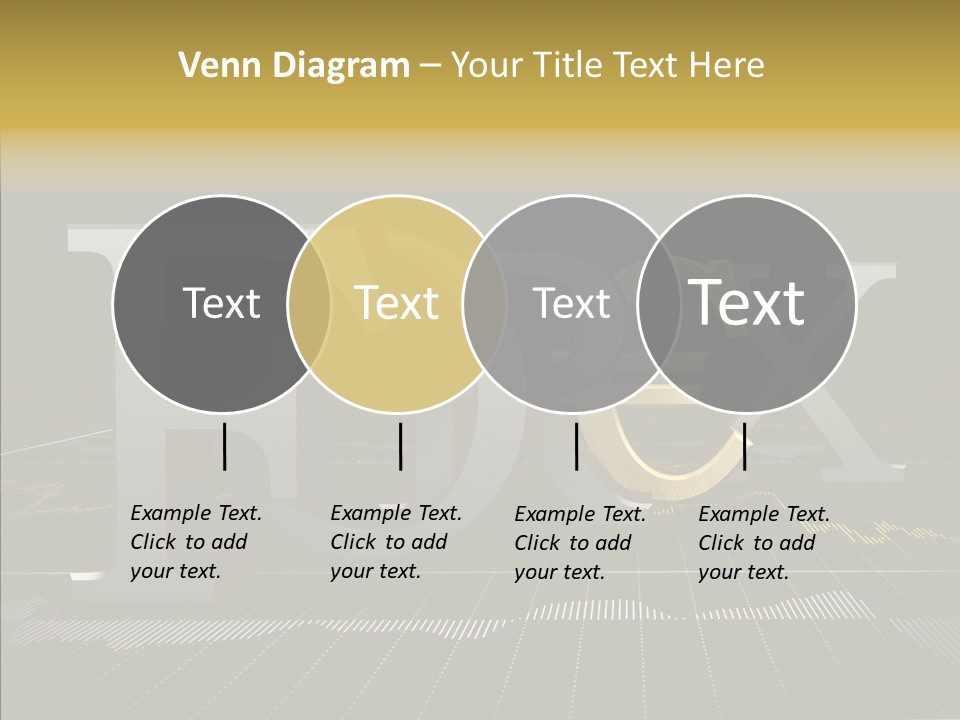 Dark Background Stock Market Money PowerPoint Template