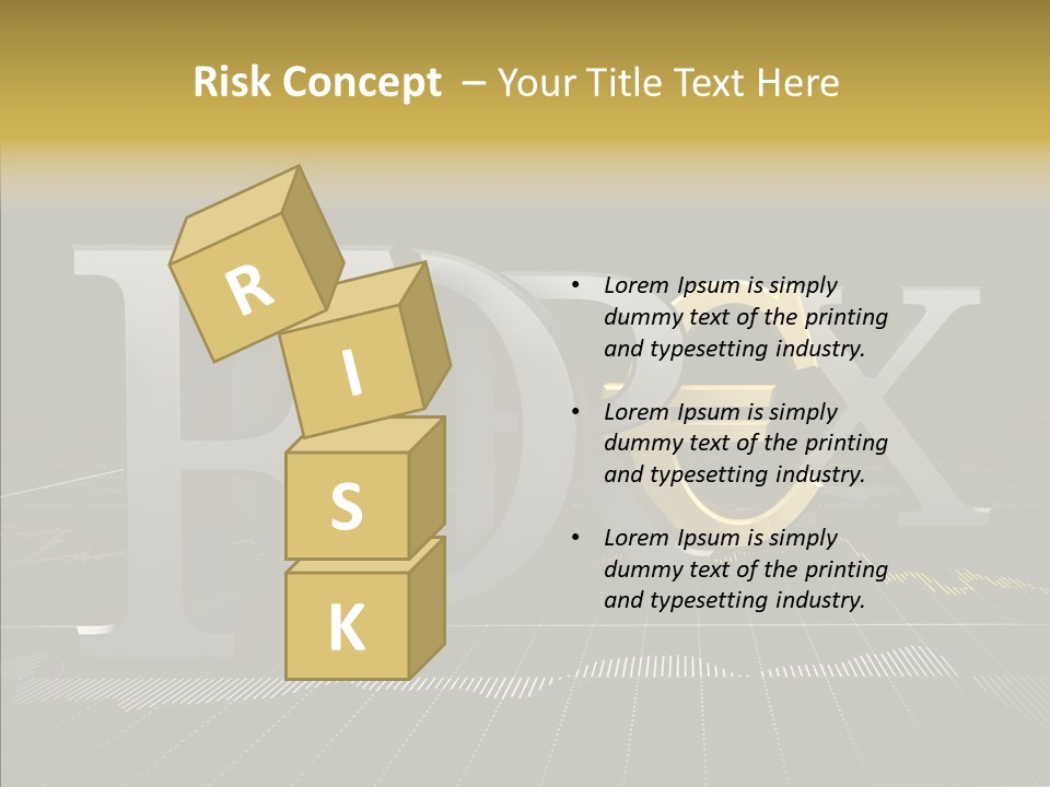Dark Background Stock Market Money PowerPoint Template